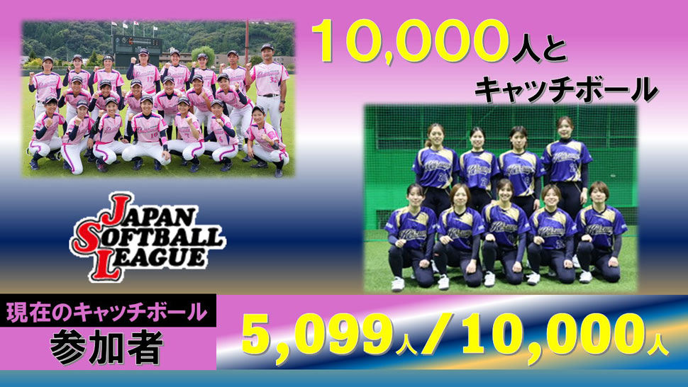 チャレンジ10,000人とキャッチボール