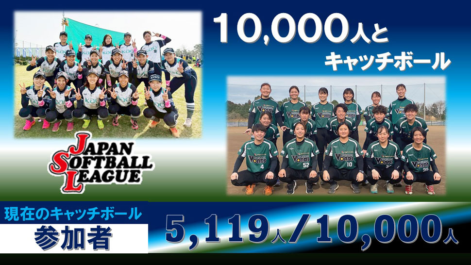 チャレンジ10,000人とキャッチボール