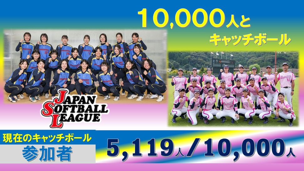 チャレンジ10,000人とキャッチボール