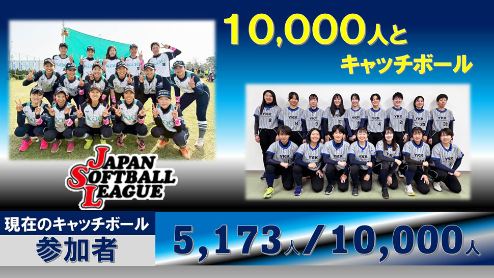 チャレンジ10,000人とキャッチボール