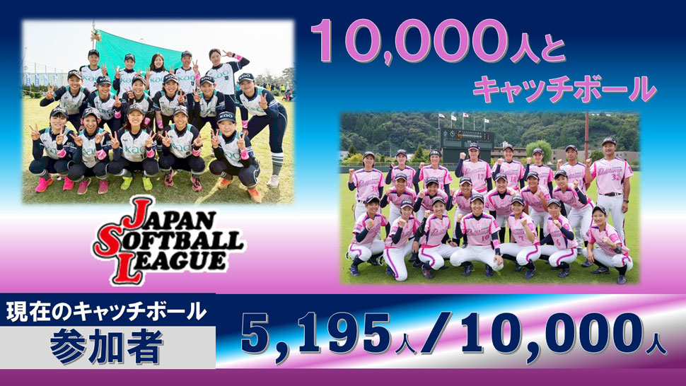 チャレンジ10,000人とキャッチボール