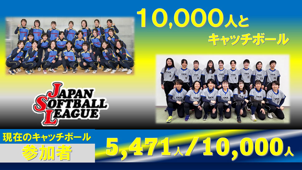 チャレンジ10,000人とキャッチボール