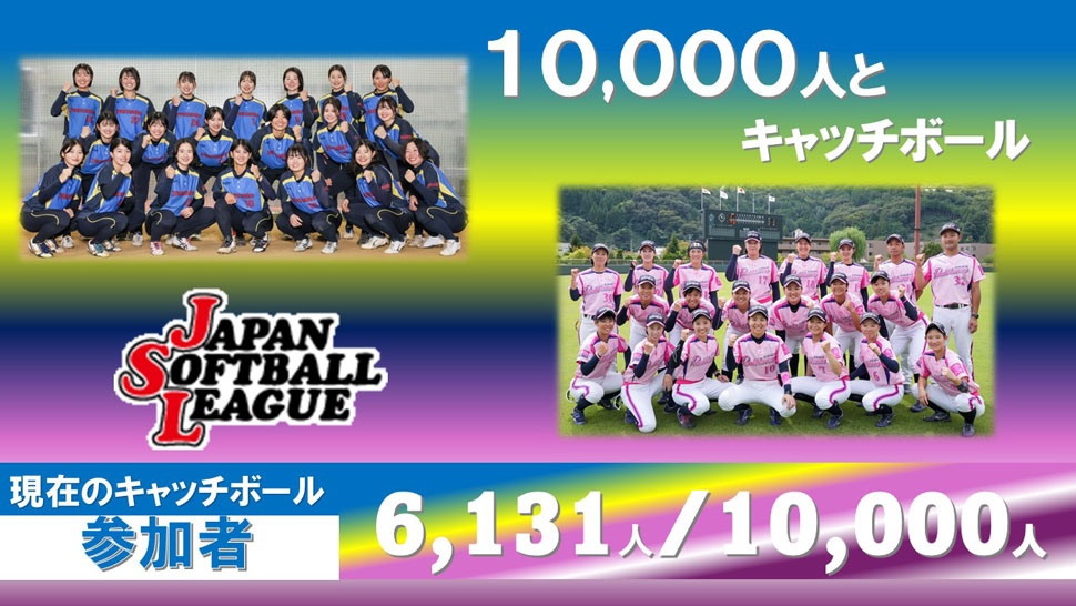 チャレンジ10,000人とキャッチボール