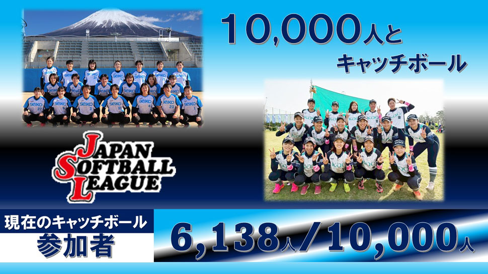 チャレンジ10,000人とキャッチボール