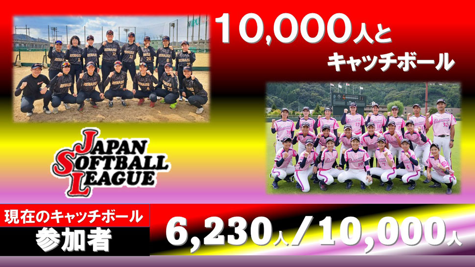 チャレンジ10,000人とキャッチボール