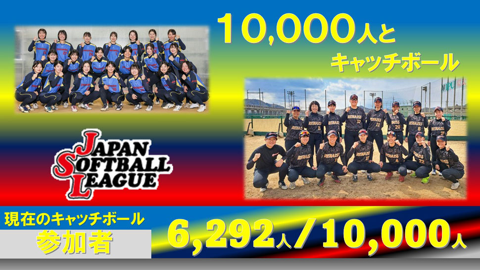 チャレンジ10,000人とキャッチボール