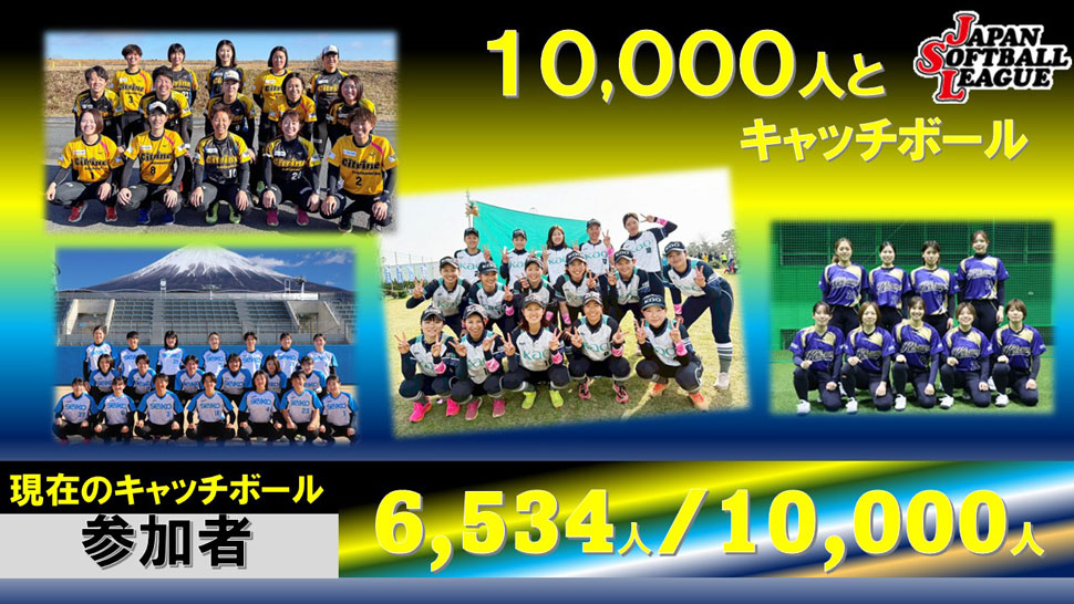 チャレンジ10,000人とキャッチボール