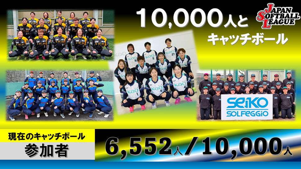 チャレンジ10,000人とキャッチボール