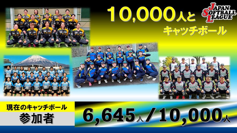 チャレンジ10,000人とキャッチボール
