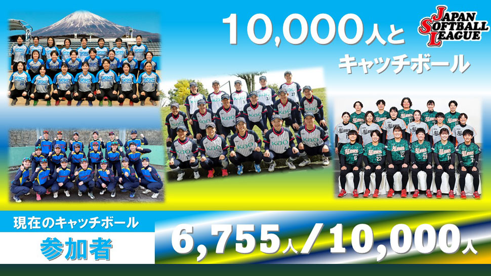 チャレンジ10,000人とキャッチボール
