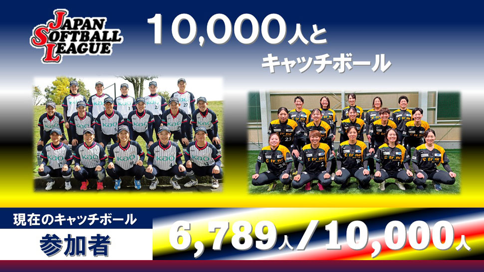 チャレンジ10,000人とキャッチボール