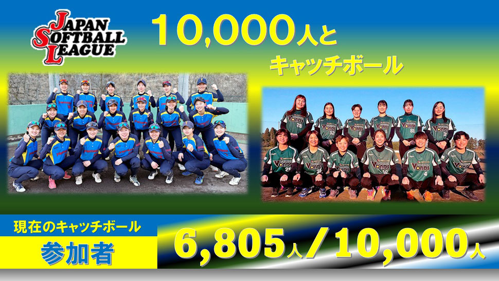 チャレンジ10,000人とキャッチボール