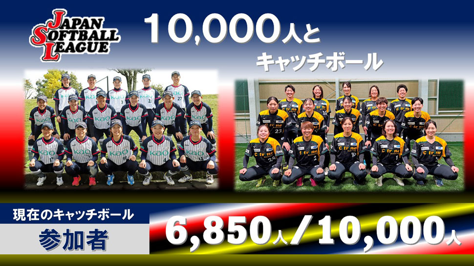 チャレンジ10,000人とキャッチボール