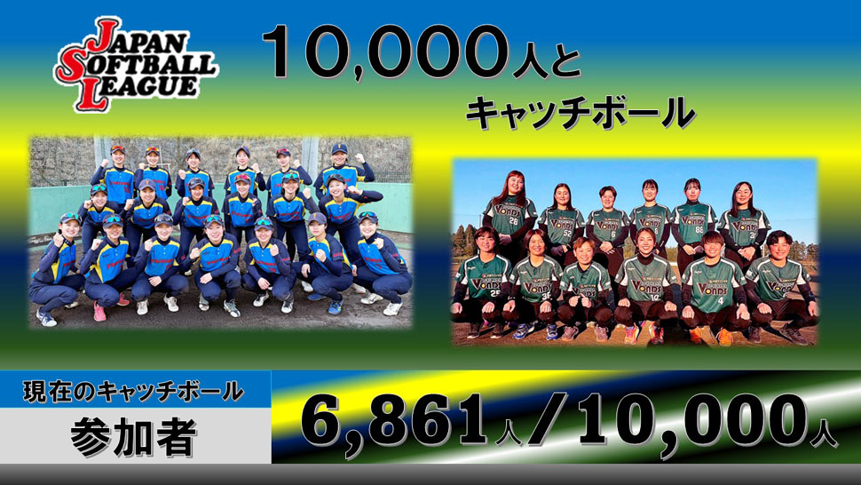 チャレンジ10,000人とキャッチボール