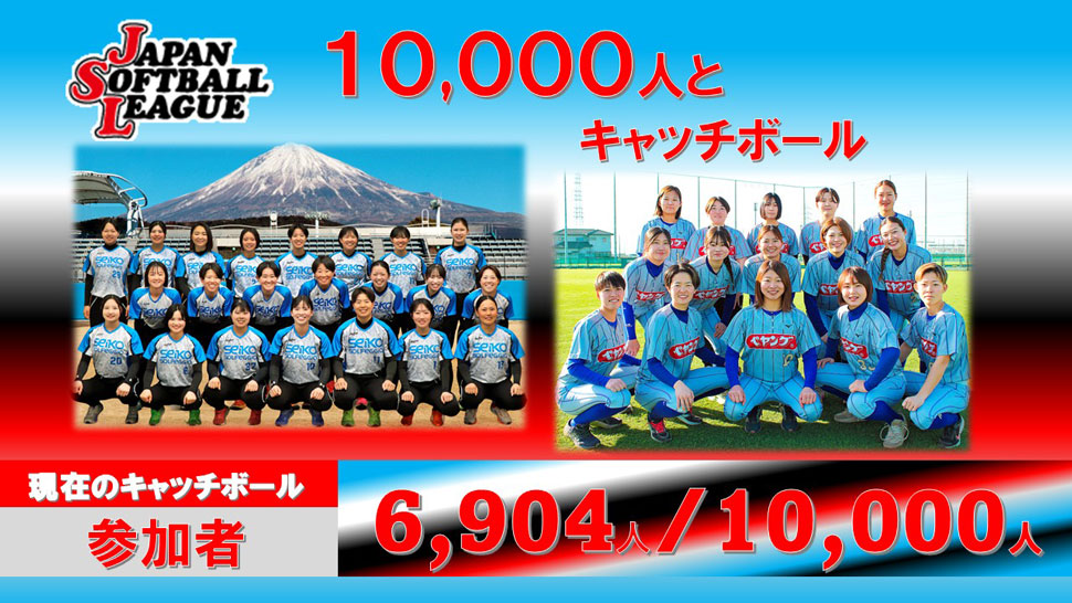 チャレンジ10,000人とキャッチボール