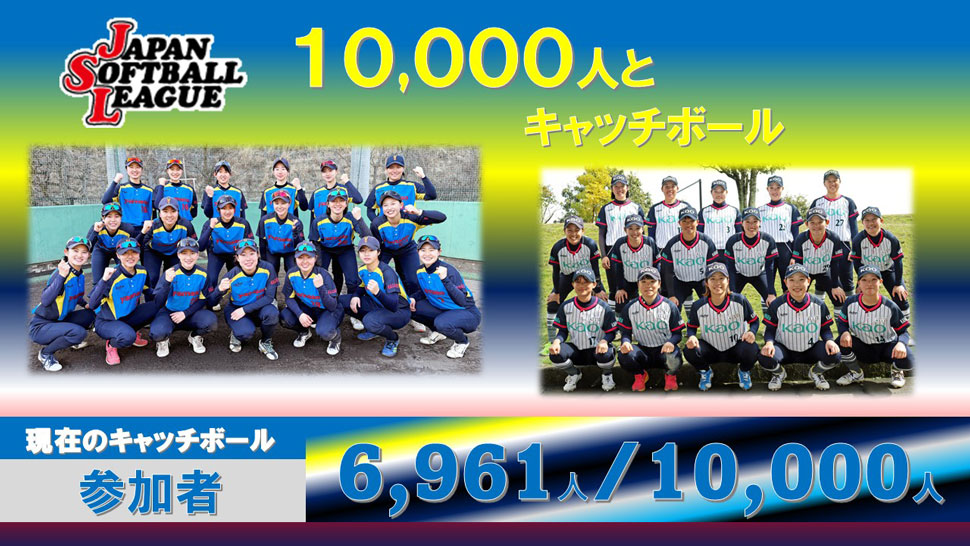 チャレンジ10,000人とキャッチボール