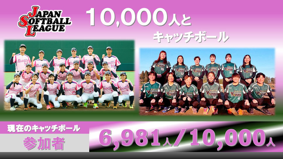 チャレンジ10,000人とキャッチボール