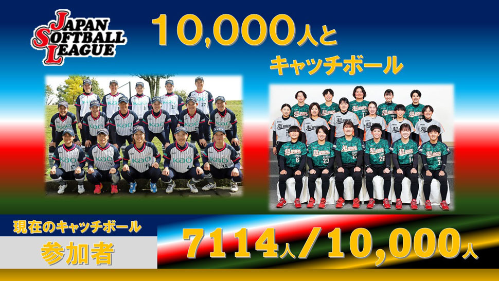 チャレンジ10,000人とキャッチボール