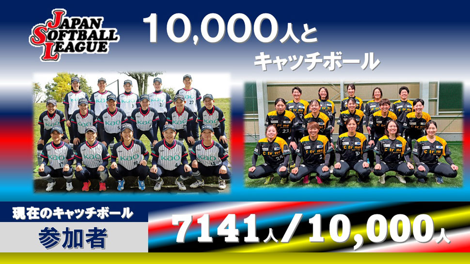 チャレンジ10,000人とキャッチボール