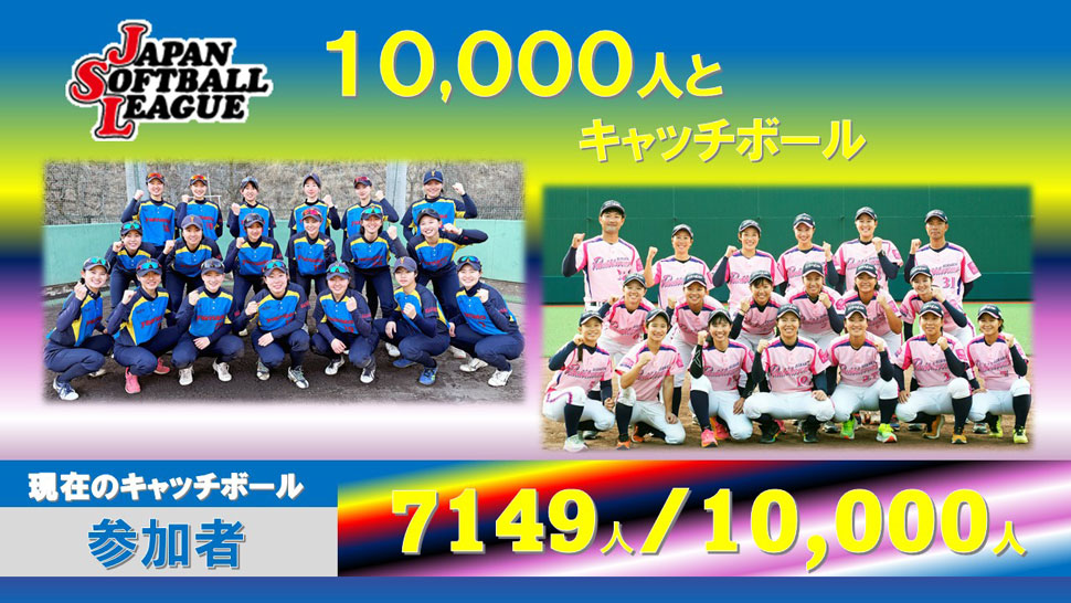チャレンジ10,000人とキャッチボール