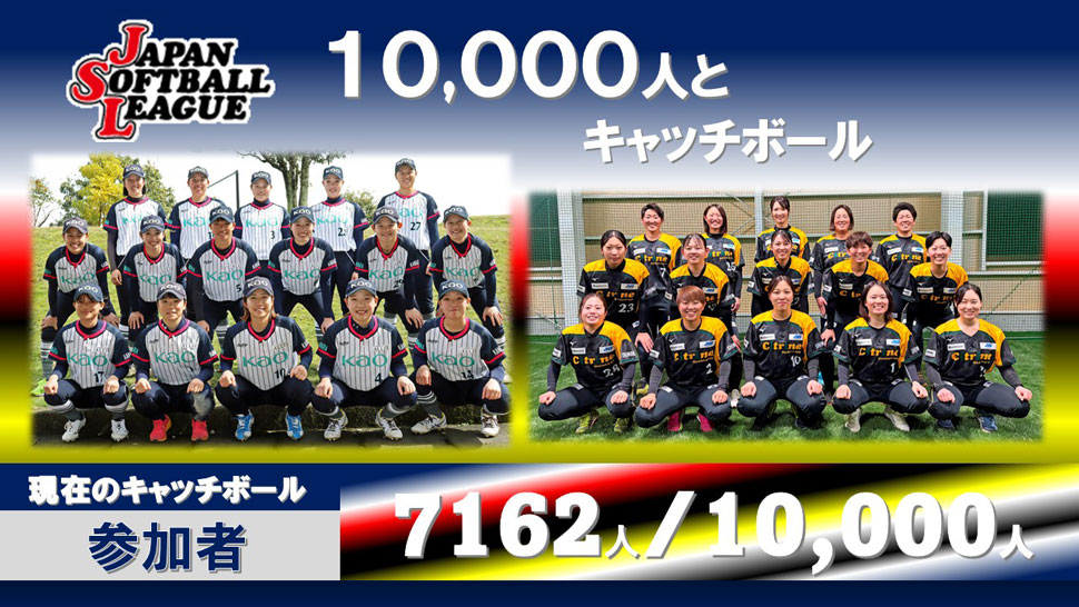 チャレンジ10,000人とキャッチボール