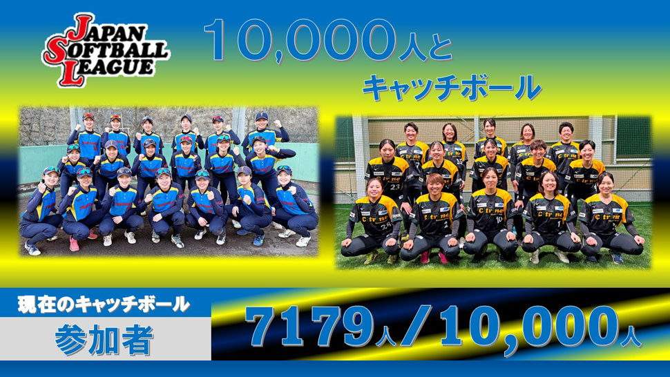チャレンジ10,000人とキャッチボール