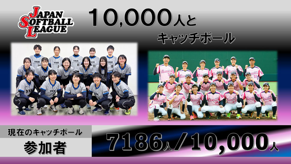 チャレンジ10,000人とキャッチボール