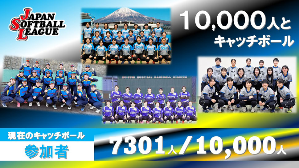 チャレンジ10,000人とキャッチボール