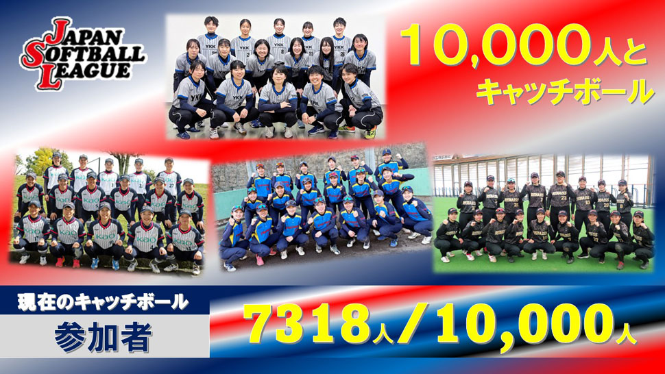 チャレンジ10,000人とキャッチボール
