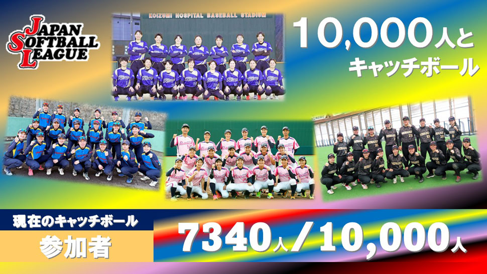 チャレンジ10,000人とキャッチボール