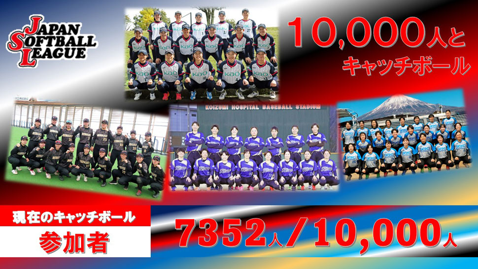 チャレンジ10,000人とキャッチボール