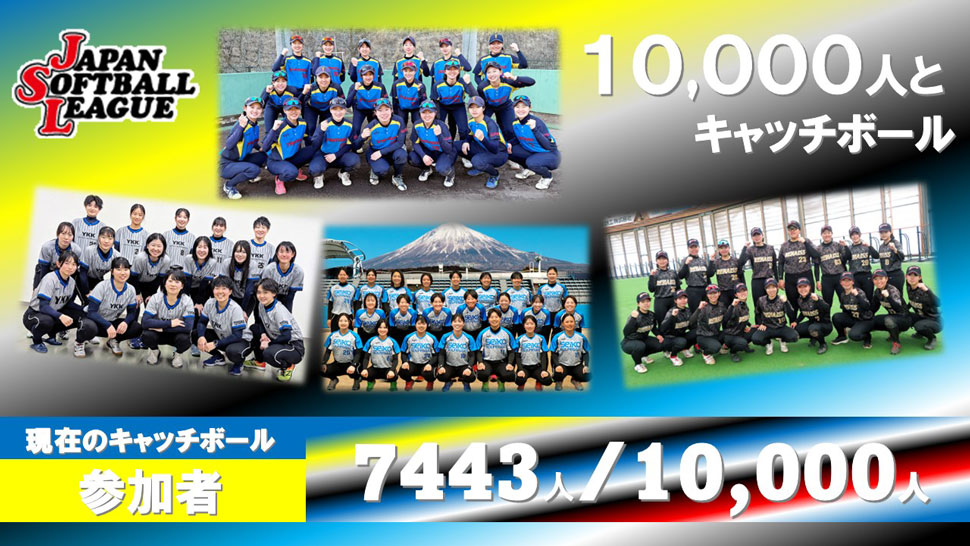 チャレンジ10,000人とキャッチボール